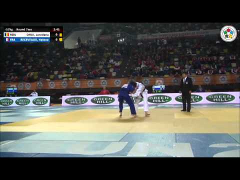 Loredana OHAI (ROU) Vs Helene RECEVEAUX (FRA) - Judo Grand Prix Samsun 2014 [-57kg]