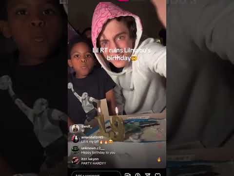 Lil rt ruins lil mabu's birthday #345lilrt #lilmabu #birthday