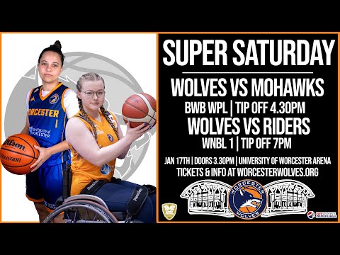 LIVE BASKETBALL - Worcester Wolves vs Loughborough Riders WNBL1