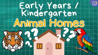 Learning About Animal Habitats | EYFS | Science Lesson for Kindergarten