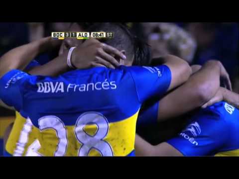 Gol de Messidoro. Boca 3 - Aldosivi 1. Fecha 11. Primera División 2016.