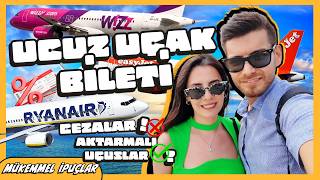 EN UCUZ UÇAK BİLETİ DENEYİMİ ✈️ | Ryanair | EasyJet | Wizz Air | Skysc