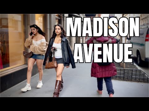 NEW YORK CITY Walking Tour [4K] - MADISON AVENUE