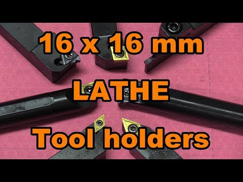 Lathe Turning Tool Holders set, 7pcs 16mm Shank with carbide inserts, for BXA holders