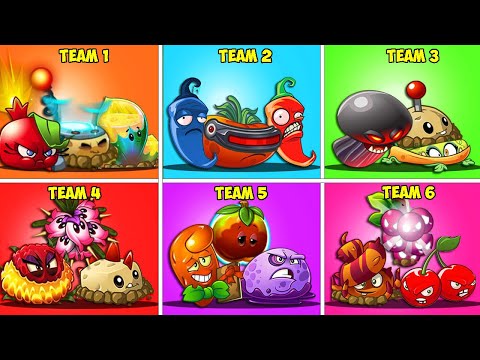 Random 6 Team BOMB Plants Battlez - Which Team Plant Will WIn? - PvZ 2 Gameplay