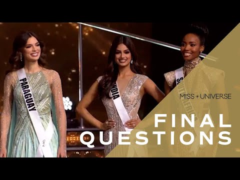 The 70th MISS UNIVERSE Top 3's Final Questions | Miss Universe