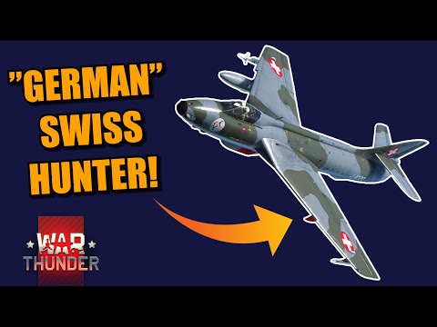 War Thunder GERMAN HUNTER? Flying the Hunter F58 SQUADRON VEHICLE!