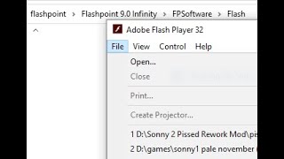 fastest way to run swf files with Flashpoint