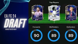 Building the Highest Rated Draft in EA FC 24 - Ultimate Team