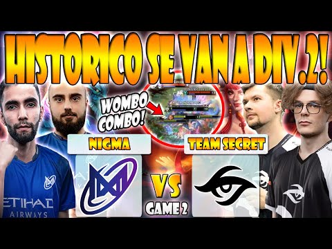 NIGMA VS TEAM SECRET BO3[GAME 2] SUMAIL, ATF VS RESOLUT1ON - DPC WEU 2023 TOUR 1: DIVISION 1 - DOTA