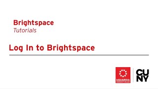 How To Log In To Brightspace