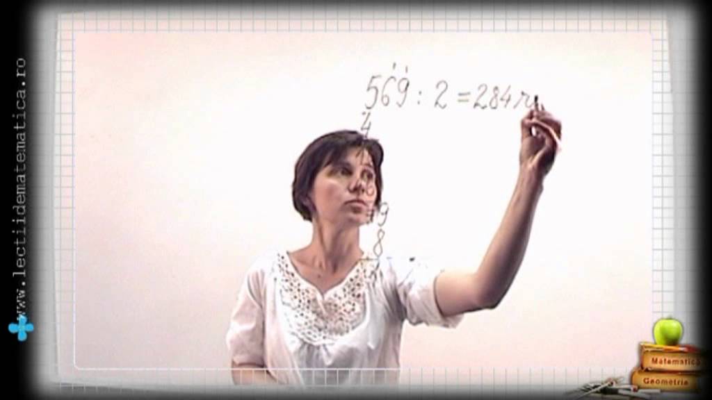 Clasa 4 împartirea unui numar format din trei cifre