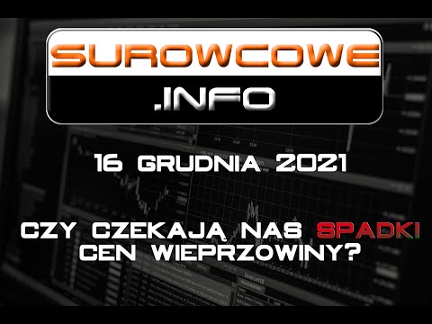 Surowcowe.info 16 grudnia 2021 – czy czekają nas spadki cen wieprzowiny?
