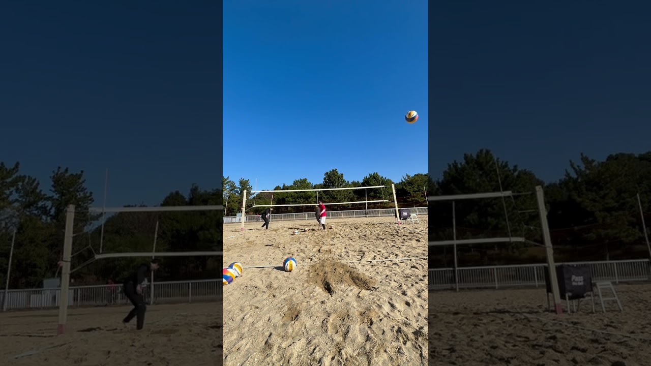 とある日の練習風景！！　　　　　　　　#ビーチバレー #beachvolleyball #ハイキュー #haikyuu