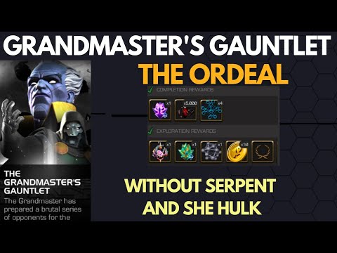The Ordeal |The Grandmaster's Gauntlet| - My best champions + 100% - Marvel Contest of Champions