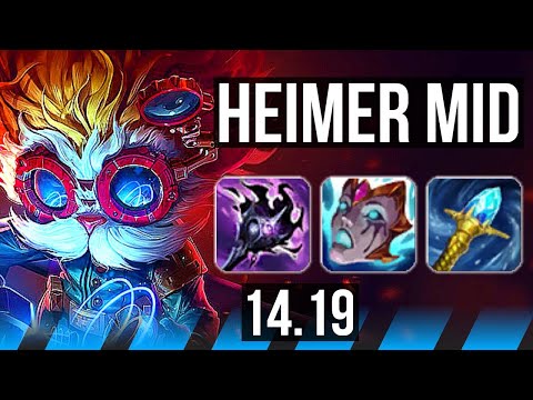 HEIMERDINGER vs MALZAHAR (MID) | 1000+ games | EUW Master | 14.19