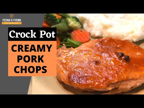 Crock Pot Pork Chop with Cream of Mushroom Soup!! So...