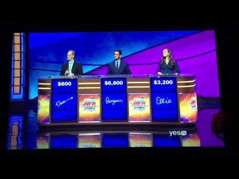 Double Jeopardy - The Teacher’s Tournament (quarterfinal match) Day 2, Teacher BETS IT ALL (5/10/19)