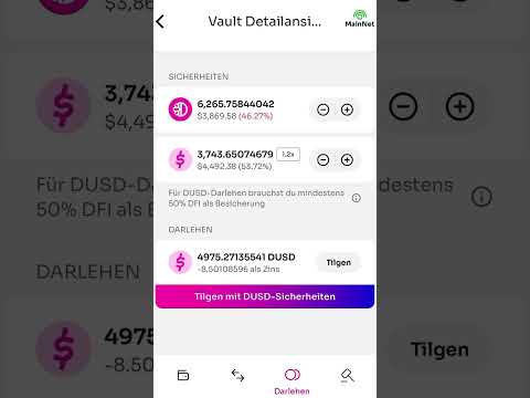 #DUSD Zinsen auf der Defichain sind ordentlich!