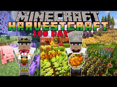 I Survived 100 Days building a PAM'S HARVESTCRAFT MASSIVE FARM!
