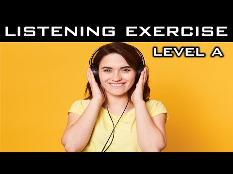 Easy Listening Test - Level A + PDF - am is are: verb to be - Present Simple  - Easy English Lesson