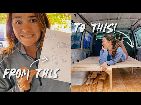 DIY Pull-Out Couch Bed | Ford E-150 Van Build Ep. 2