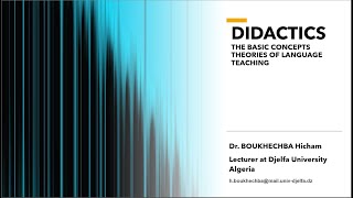 Reviewing basic concepts in didactics / Revision for Ph.D. entrance exams / Essay writing