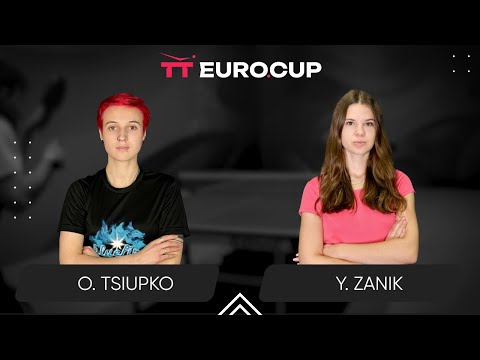 11:15 Oleksandra Tsiupko - Yulianna Zanik 03.05.2025 TT Euro.Cup Women Ukraine Star. TABLE 4