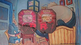 Pokemon Team Rocket Tin Opening!