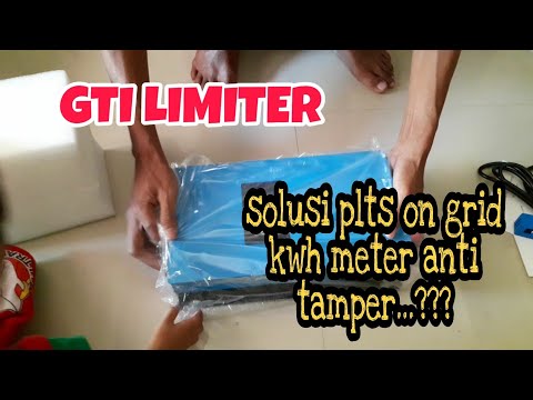 Unboxing inverter grid tie with limiter SUN-1000GTIL2-LCD