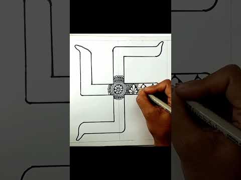 Swastika Art ll Hindu Symbol ll step by step tutorial for beginners
