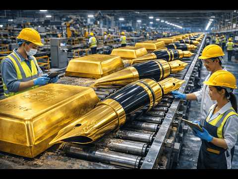 18k gold pen nibs are manufactured | Future Tech Factory