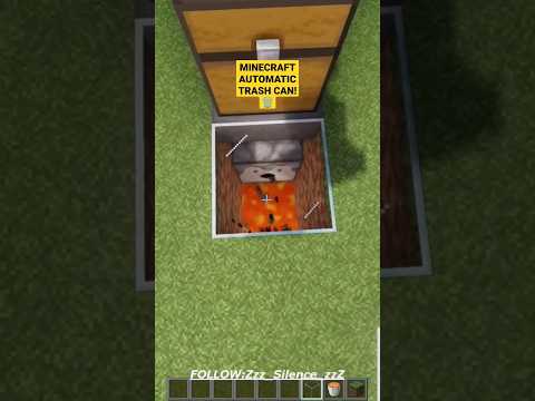Minecraft: Automatic Trash Can! 🗑️#shorts #minecraft #minecrafttutorial #viral #build #ideas