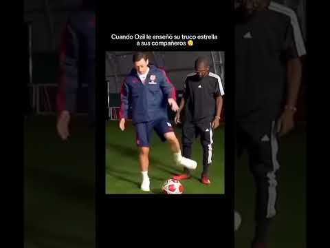 OZIL ENSEÑA SU TRUCO – magia en el entrenamiento ✨