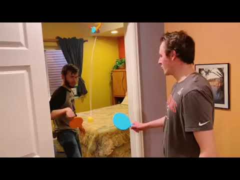 Modulyss Gaming 2 Racket & 3 Practice Ball Portable - Double Sparring Hanging Toys Parent Child