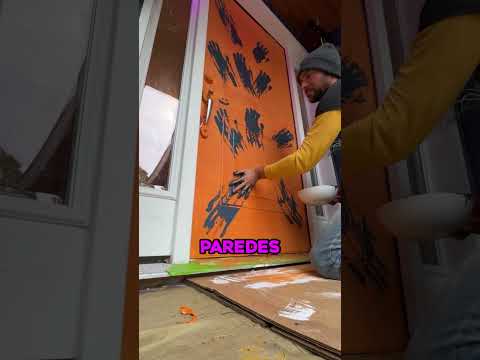 la NUEVA PINTURA de HALLOWEEN no daña tus PUERTAS 🎃😱 #shorts