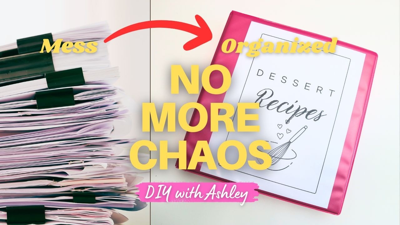 How I Organized My Dessert Recipes (Beginner-Friendly Binder System) | Free Printable PDF