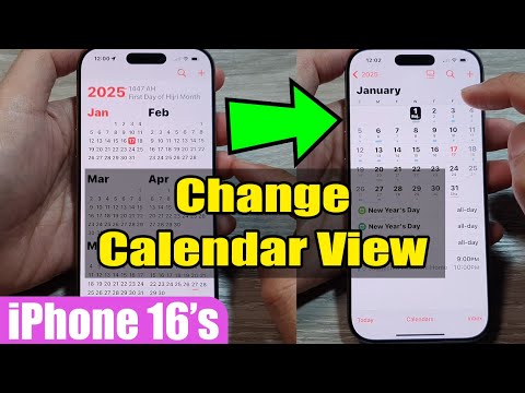 📅 How to Change Calendar View Today/Week/Month/Year on iPhone 16/16 Pro Max 🛠 | iOS 18