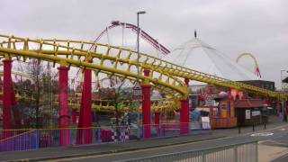 preview picture of video 'Fantasy Island ingoldmells near skegness lincolnshire january 2010 deserted filmed on Canon Hg10'