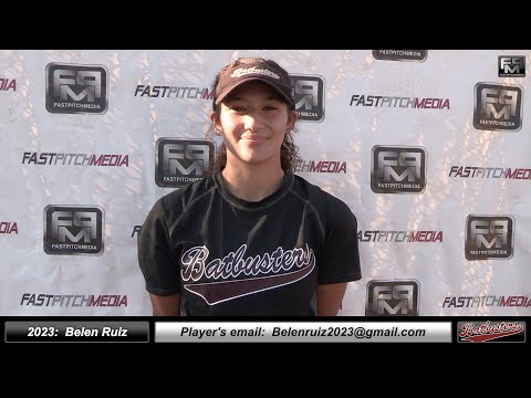 2023 Belen Ruiz  Athletic Catcher Softball Skills Video - Batbusters Gomes