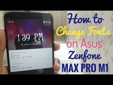 How to Change Fonts on Asus Zenfone Max Pro M1 | Easy Method!!!