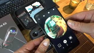 (Neues Video) Smartphone Objektivset Fisheye, Weitwinkel, Makro, Tele "Crenova Camera Lens Kit"