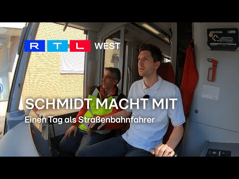 Schmidt macht mit: Einen Tag als Straßenbahnfahrer | RTL WEST