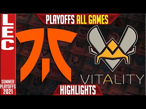 FNC vs VIT Highlights ALL GAMES | LEC Playoffs Summer 2021 Round 1 | Fnatic vs Vitality