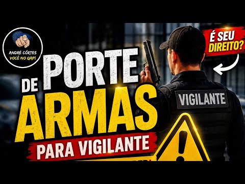 Porte de arma do vigilante: o que a lei realmente permite fora do serviço