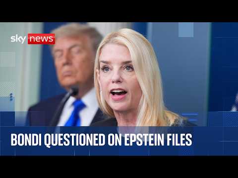 Outside Pam Bondi's closed door interview on Epstein files