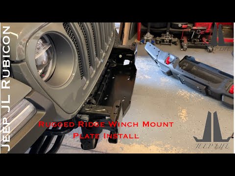 Jeep JL Rugged Ridge Winch Mount Plate 11543.16