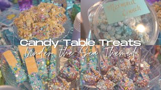 DIY CANDY TABLE TREATS | UNDER THE SEA THEMED CANDY TABLE TREATS 2022 | Dessert Table Treats