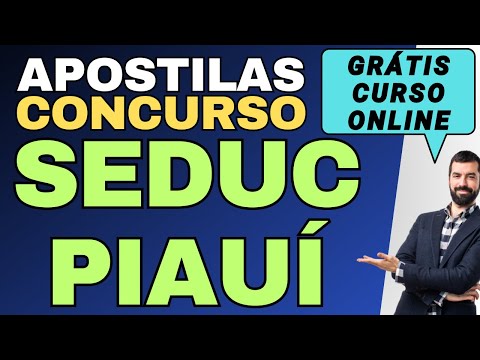 Baixar Apostilas Concurso SEDUC PI Grátis Curso Online