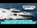 Azimut S7 yacht tour | Full guided tour of this stunning new 72ft sportyacht | Motor Boat & Yachting